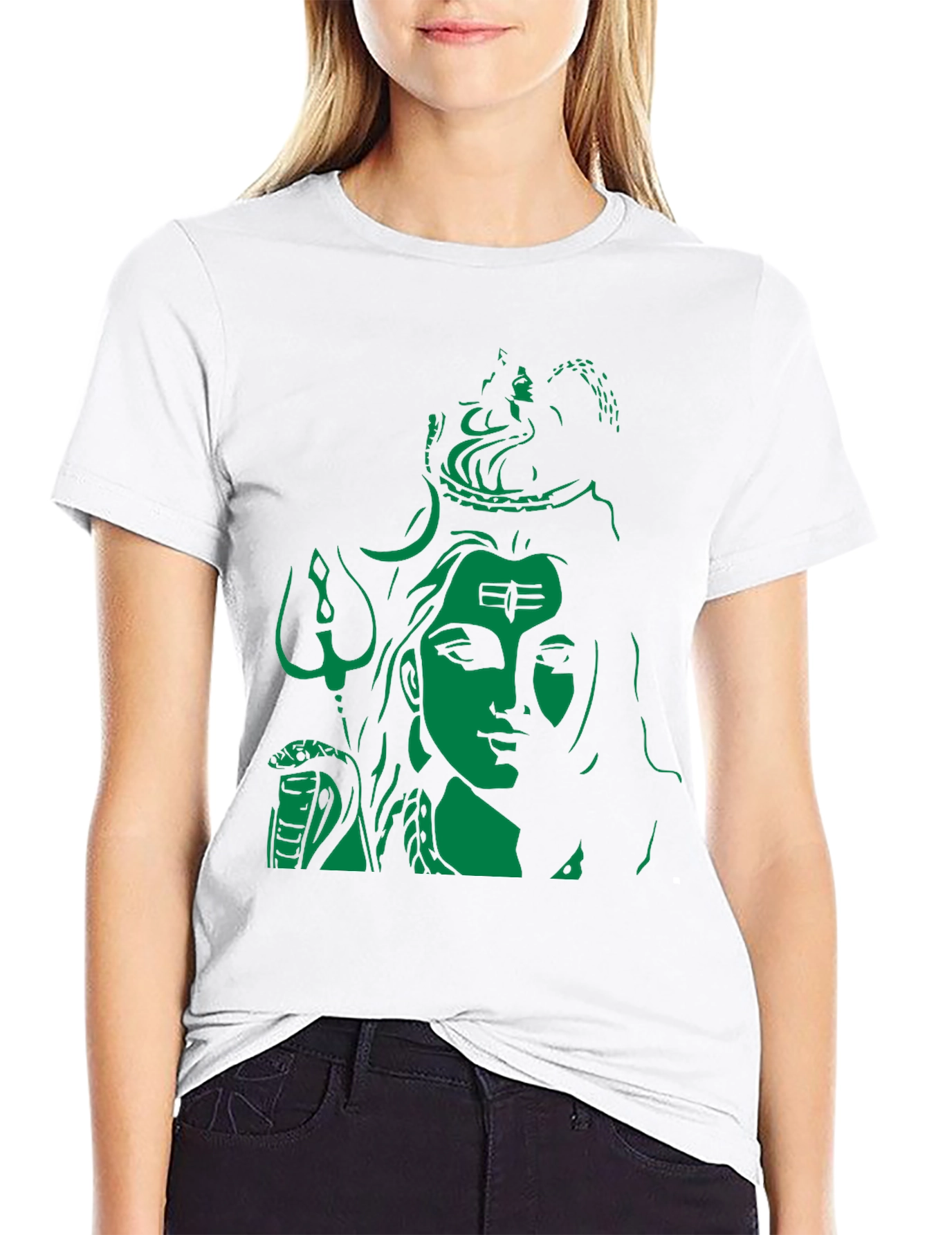 Lord Shiva Graphic Print Black T-Shirt