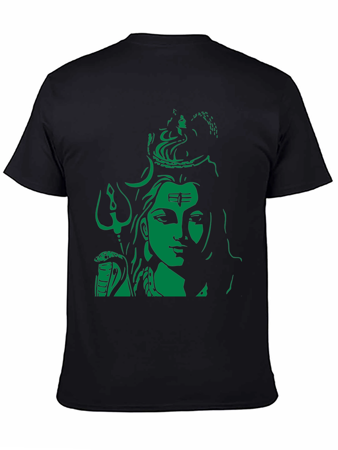 Lord Shiva Graphic Print Black T-Shirt