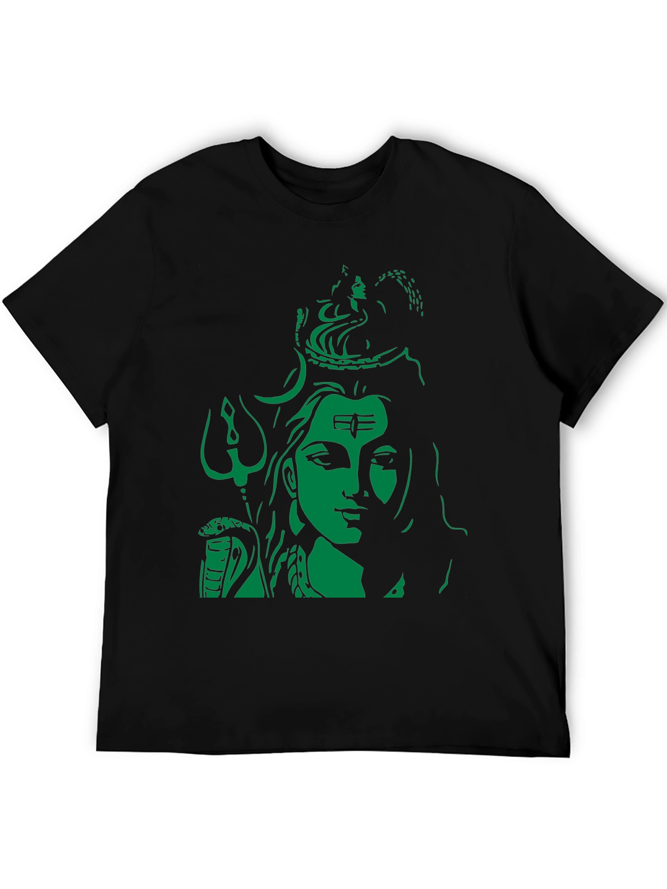 Lord Shiva Graphic Print Black T-Shirt