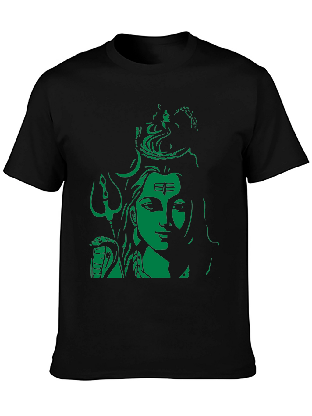 Lord Shiva Graphic Print Black T-Shirt