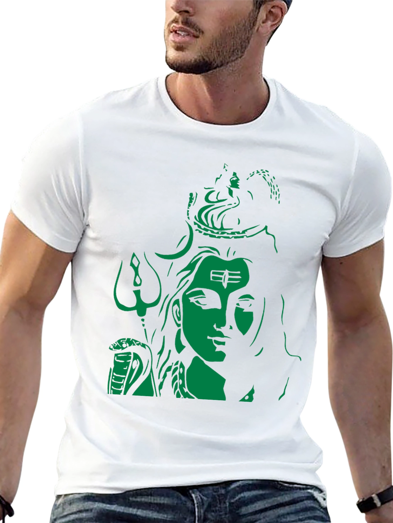 Lord Shiva Graphic Print Black T-Shirt