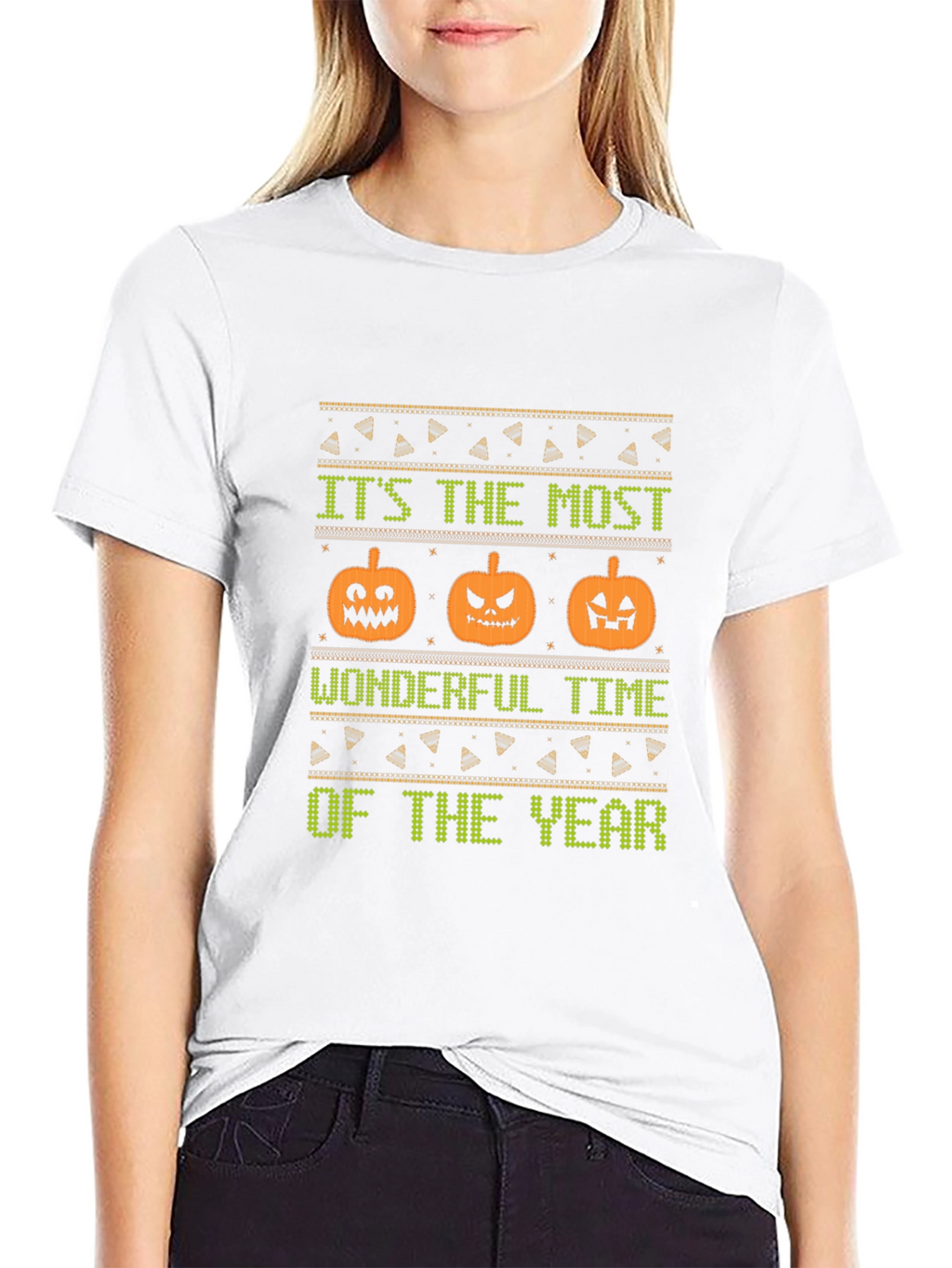 Halloween Pumpkin Ugly Sweater T-Shirt
