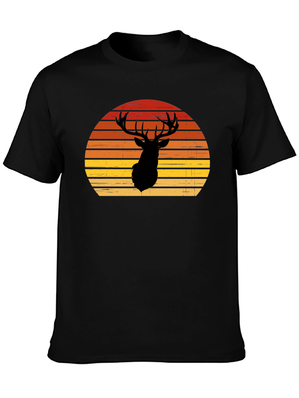 Retro Deer Silhouette T-Shirt