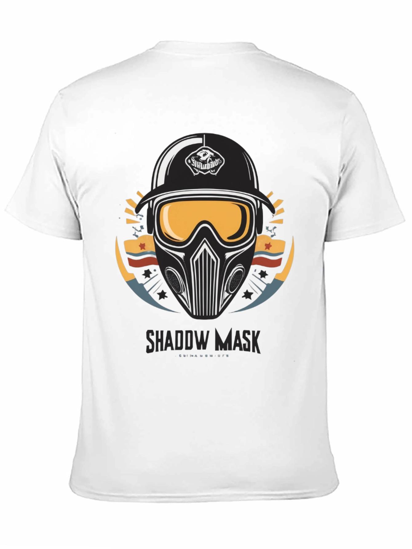Shadow Mask Graphic T-Shirt - Mens Black Tee
