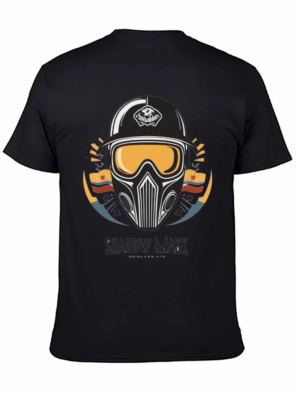 Shadow Mask Graphic T-Shirt - Mens Black Tee