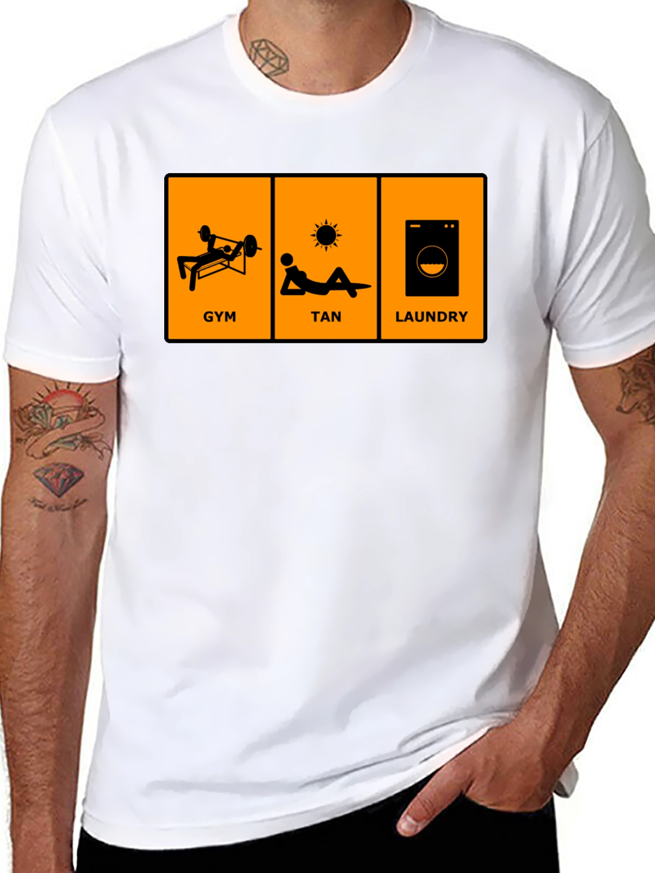 Gym Tan Laundry Graphic T-Shirt