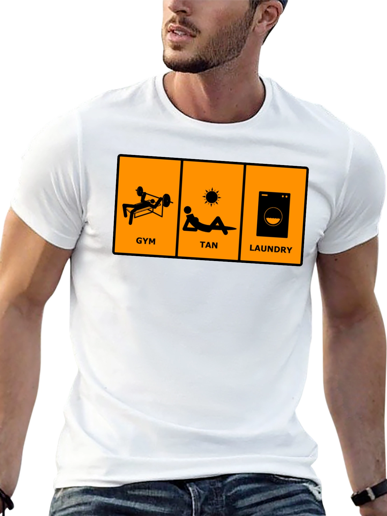 Gym Tan Laundry Graphic T-Shirt
