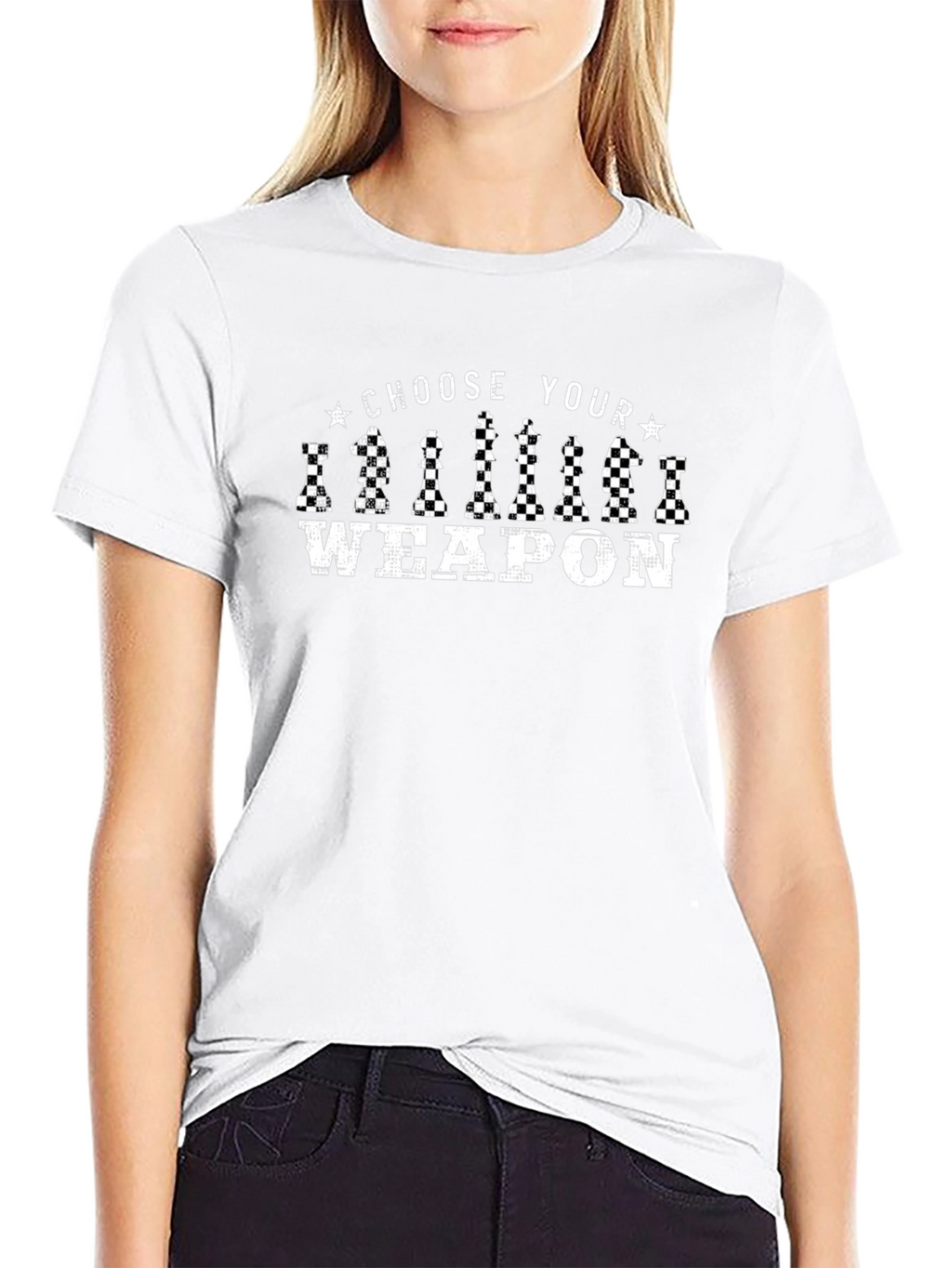 Choose Your Weapon Chess Piece Graphic Tee