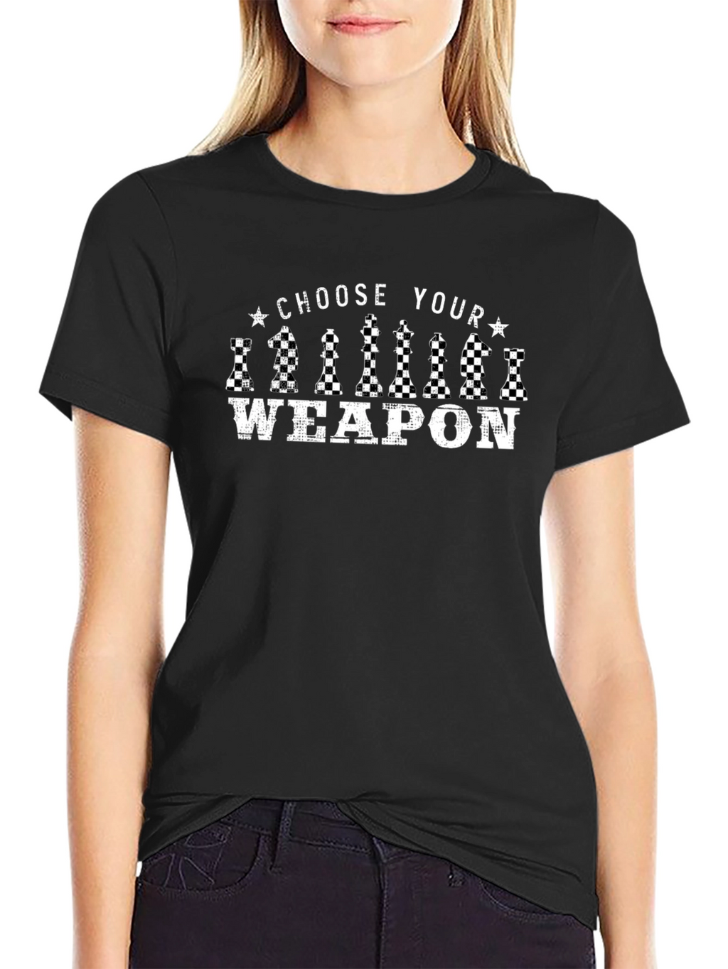 Choose Your Weapon Chess Piece Graphic Tee