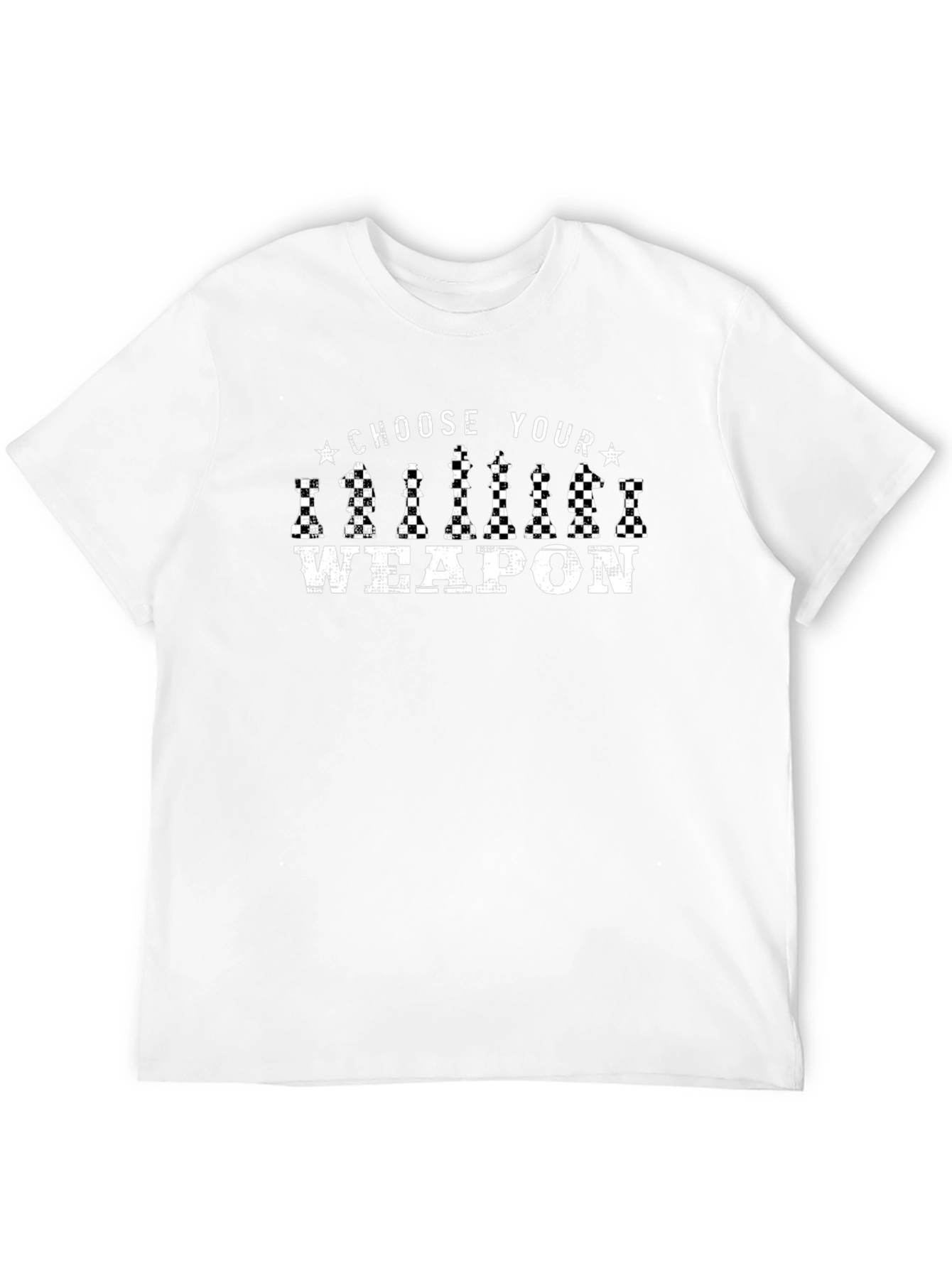 Choose Your Weapon Chess Piece Graphic Tee