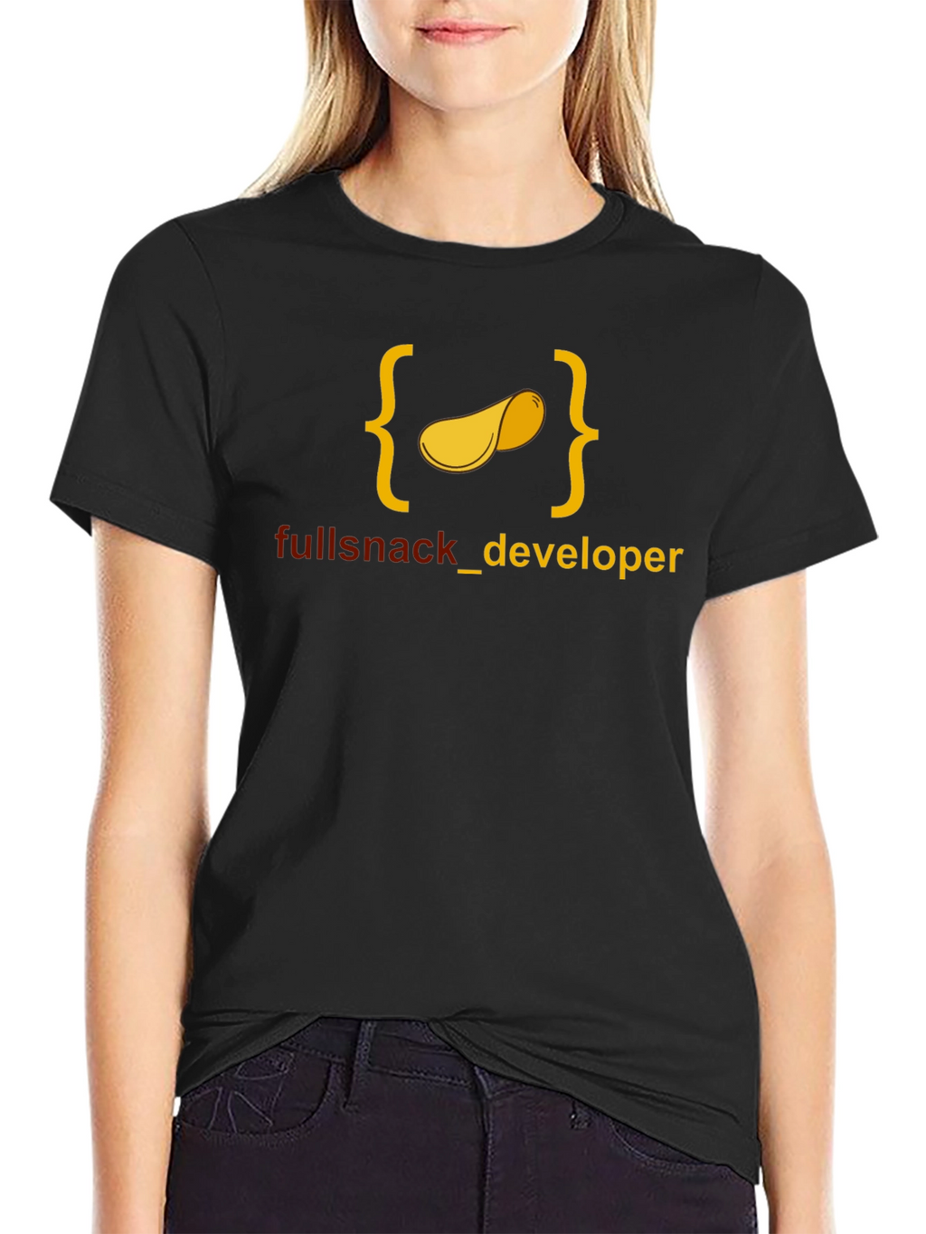 Full Snack Developer T-Shirt - Black