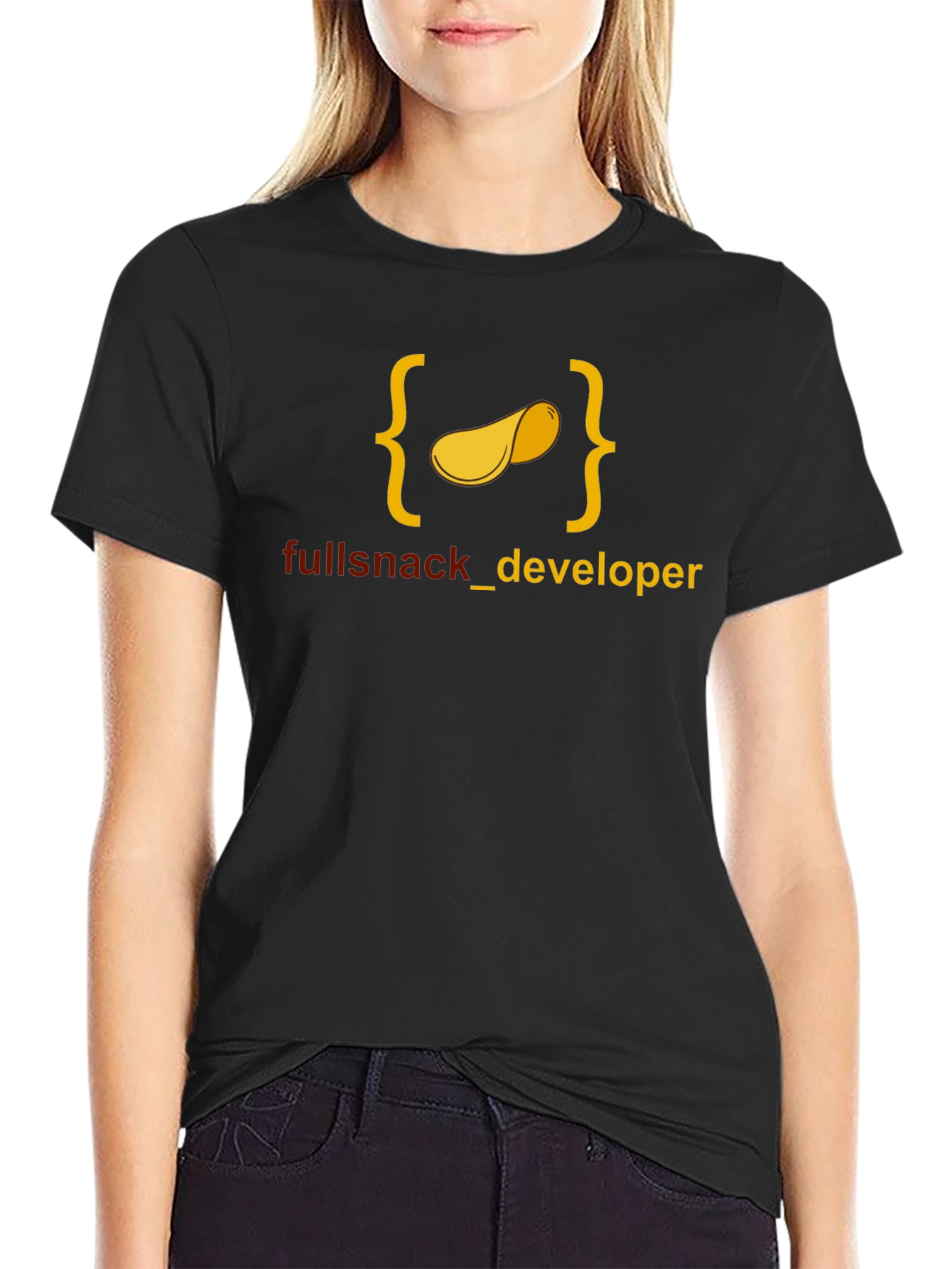 Full Snack Developer T-Shirt - Black