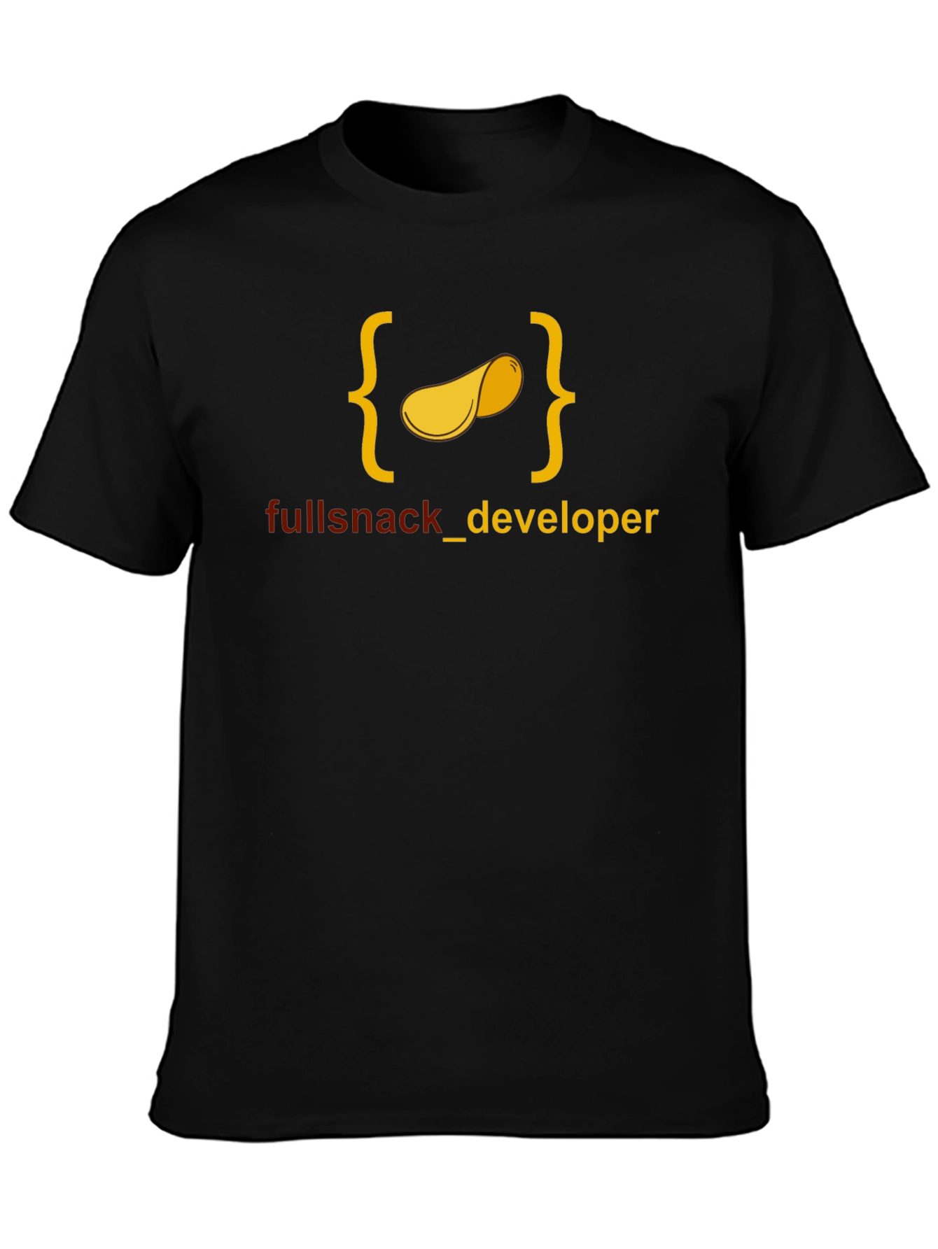 Full Snack Developer T-Shirt - Black