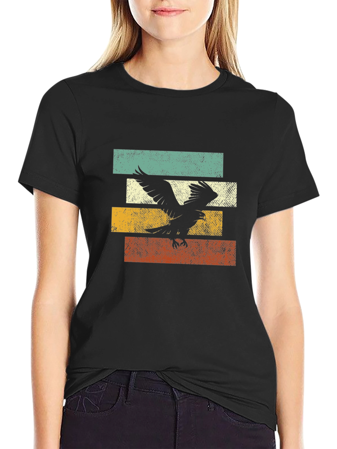 Vintage Eagle Graphic Tee - Retro Style