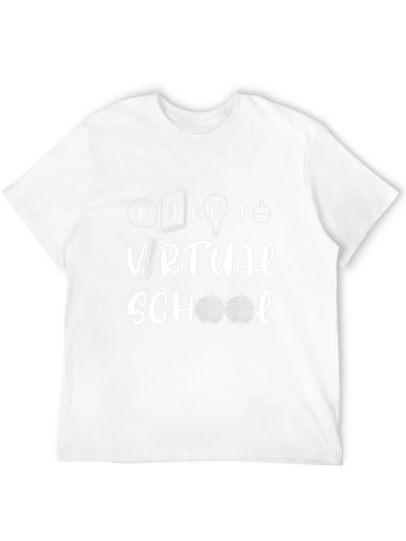 Back to Virtual School Graphic Tee - Black