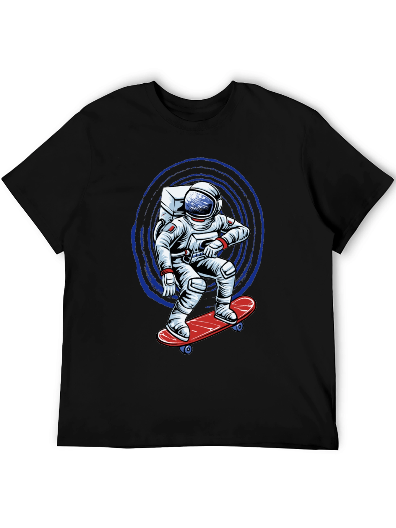 Skateboarding Astronaut T-Shirt - Out of this World Style!