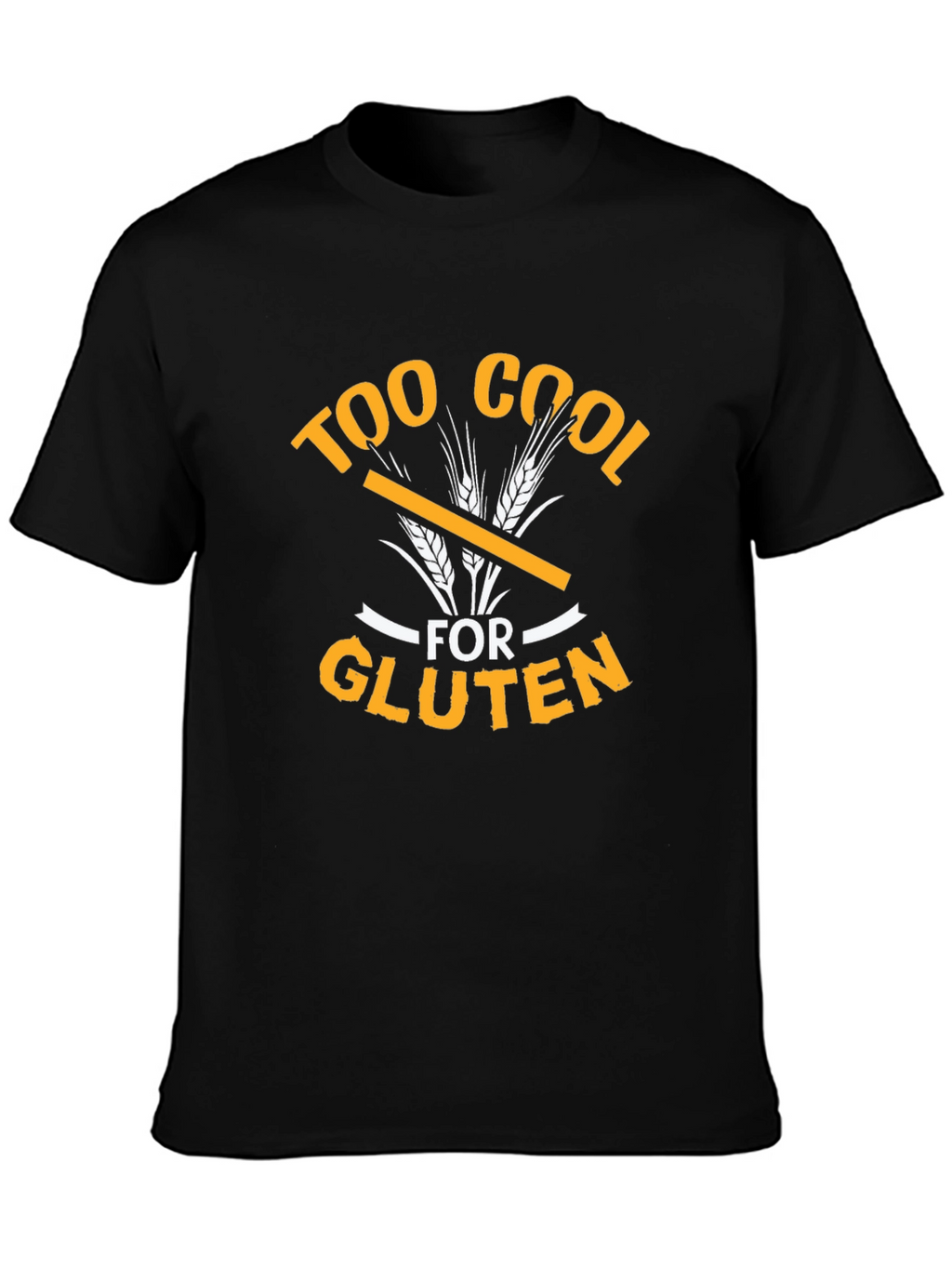 Too Cool For Gluten Graphic Tee - Black