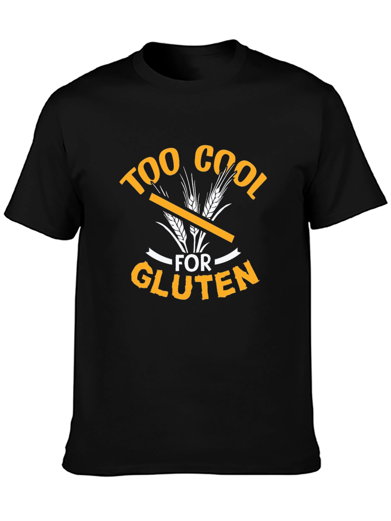 Too Cool For Gluten Graphic Tee - Black