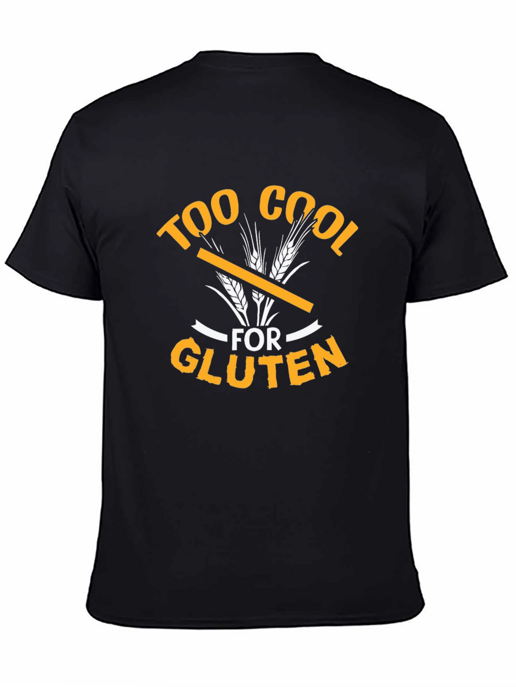 Too Cool For Gluten Graphic Tee - Black
