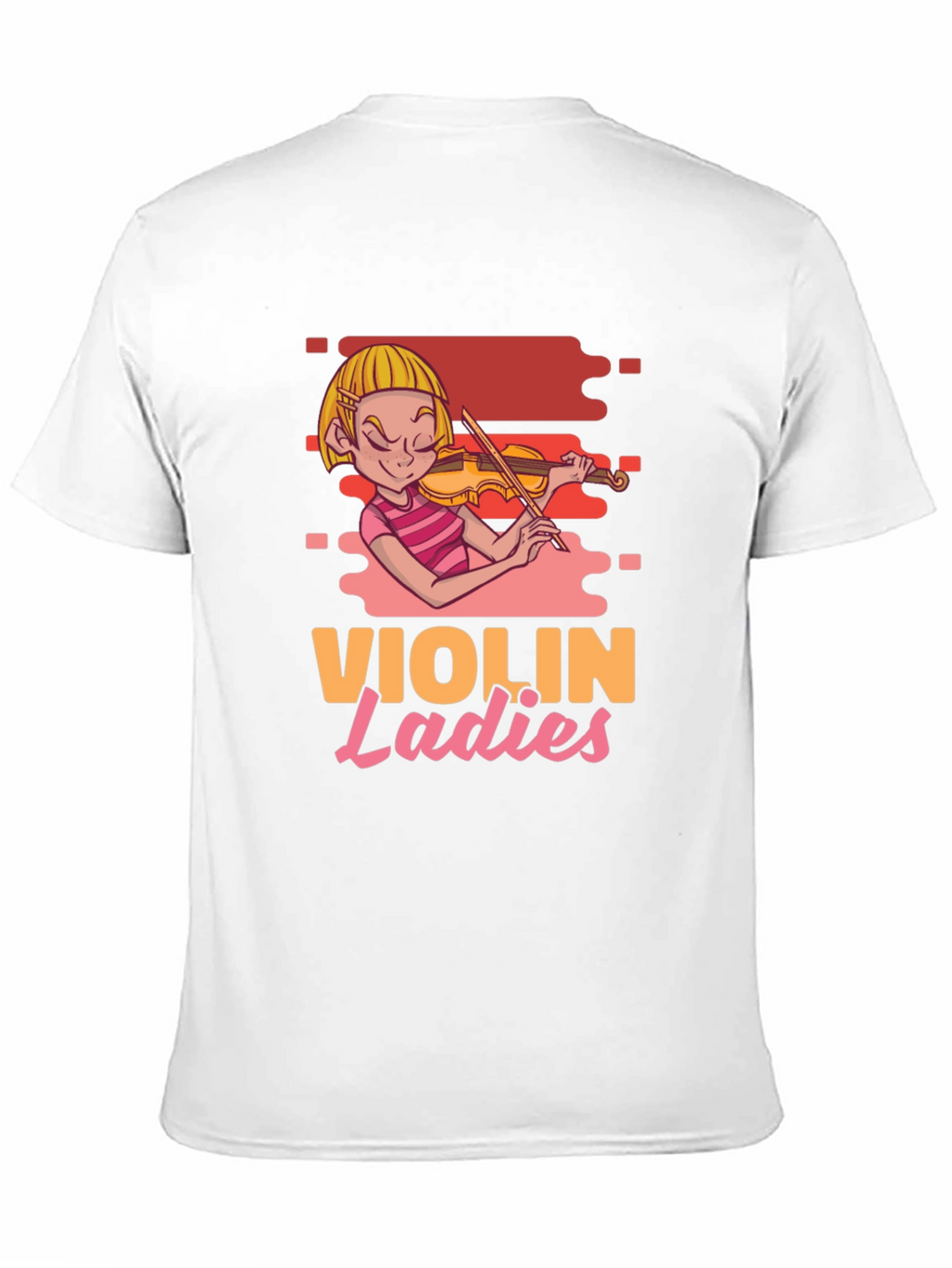 Violin Ladies Graphic Tee - Black Cotton T-Shirt
