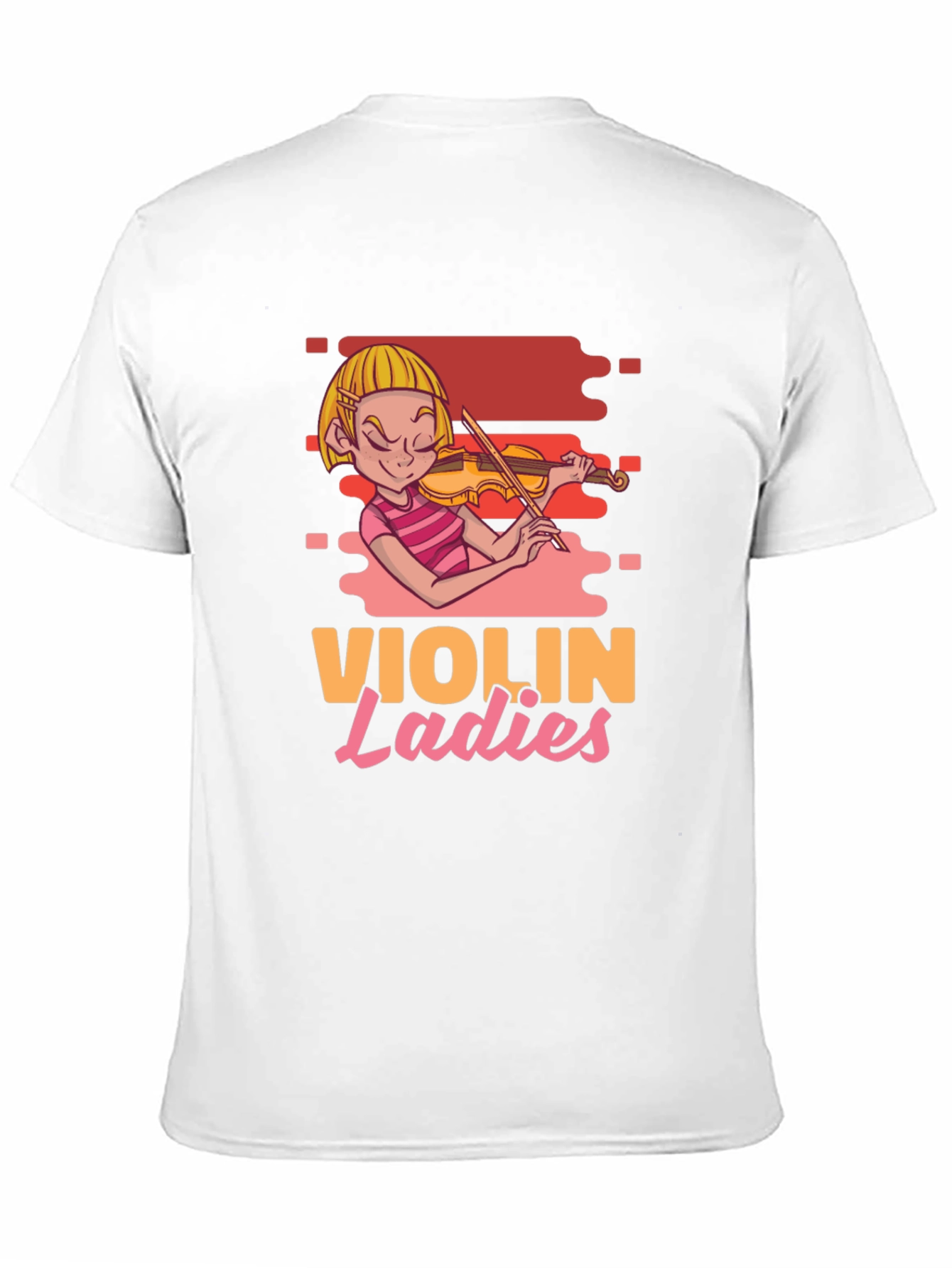 Violin Ladies Graphic Tee - Black Cotton T-Shirt