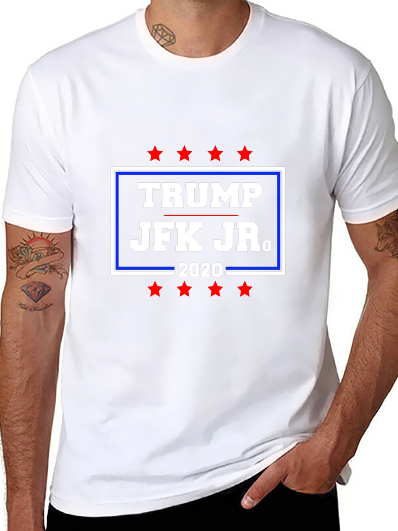 Trump JFK Jr. 2020 Graphic Tee - Political Statement