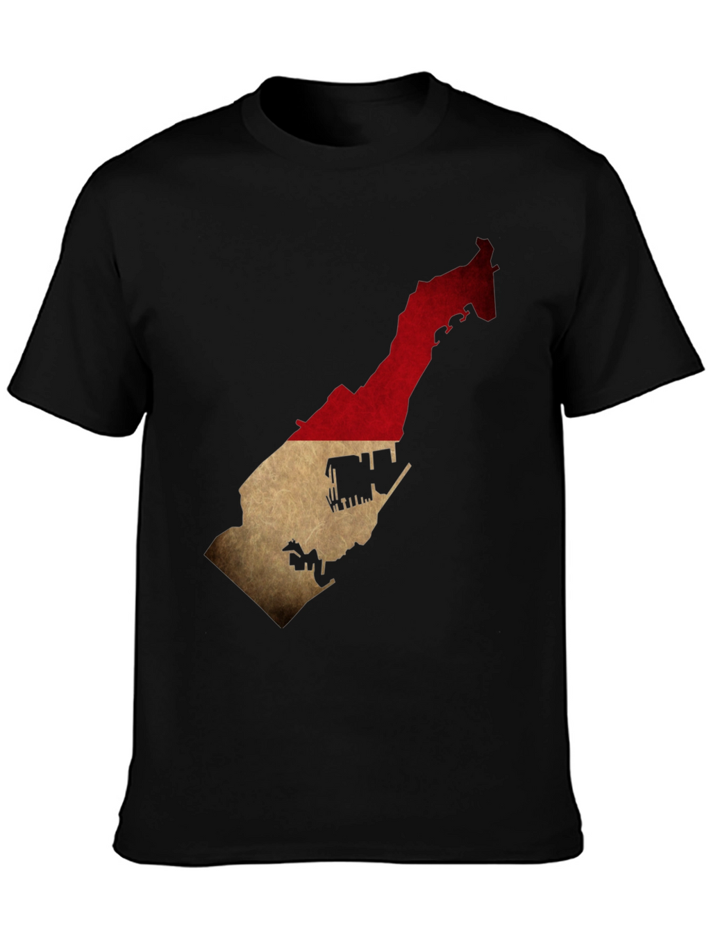 Monaco Flag Map T-Shirt - Stylish Black Tee