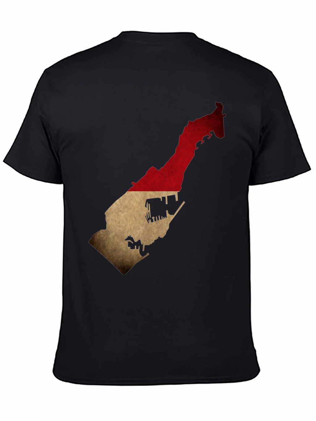 Monaco Flag Map T-Shirt - Stylish Black Tee