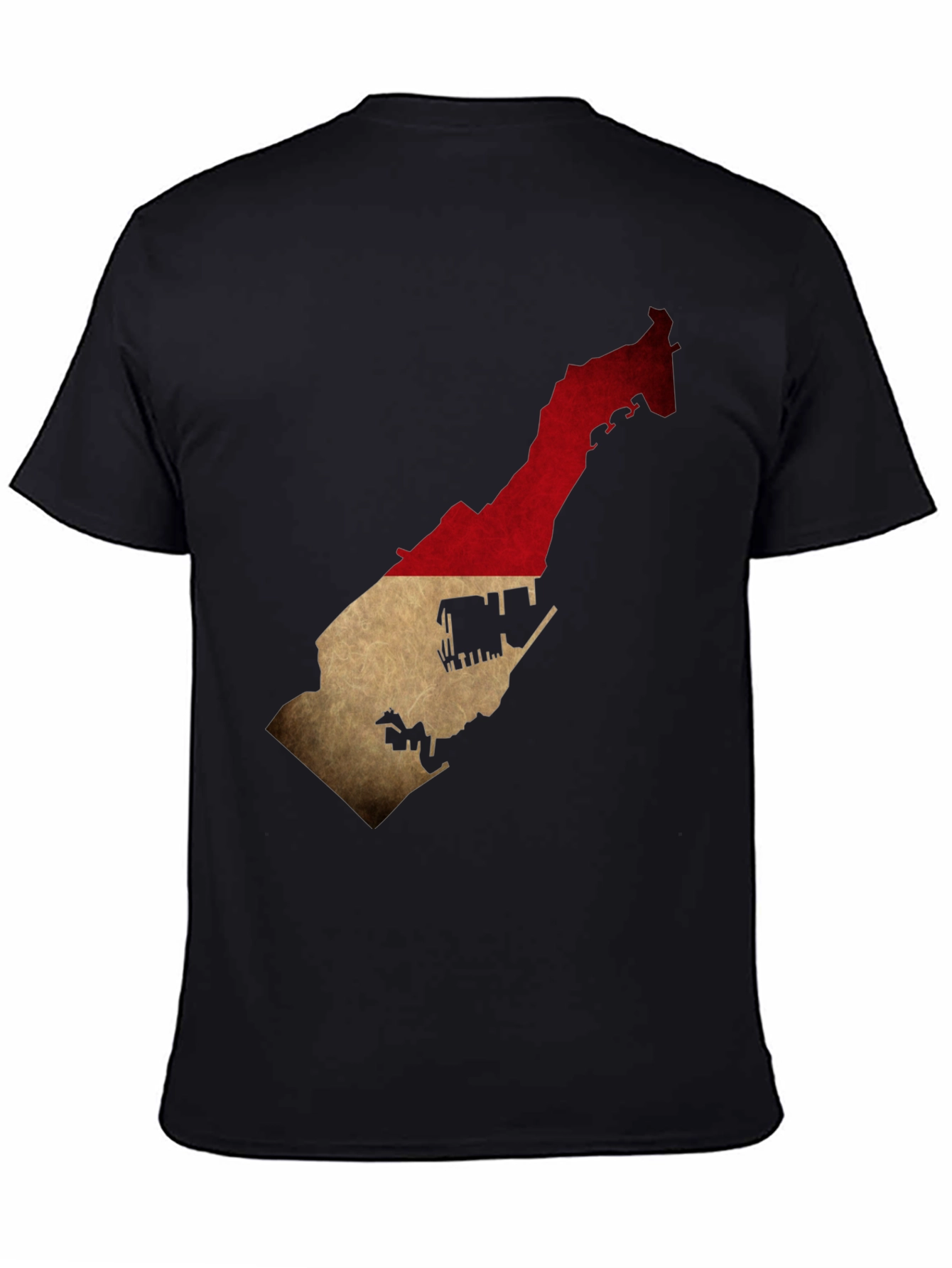 Monaco Flag Map T-Shirt - Stylish Black Tee