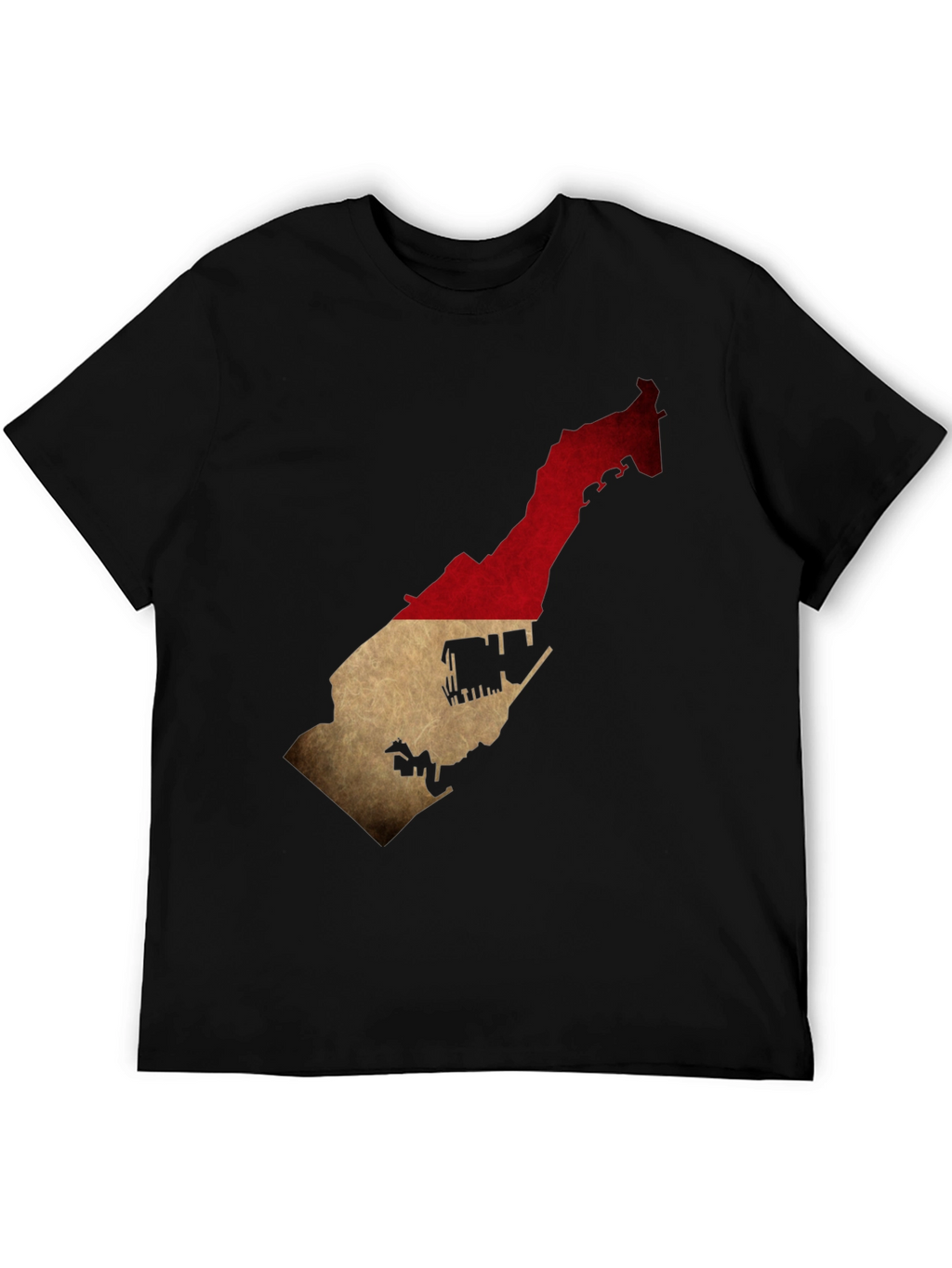 Monaco Flag Map T-Shirt - Stylish Black Tee