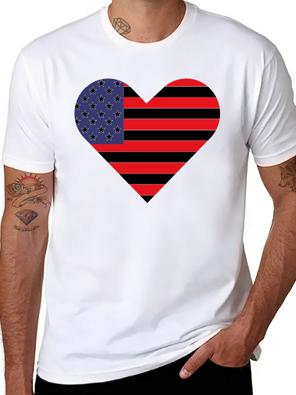 American Heart Flag T-Shirt