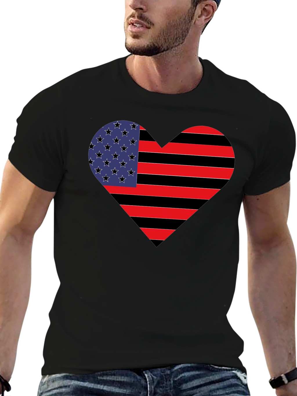 American Heart Flag T-Shirt