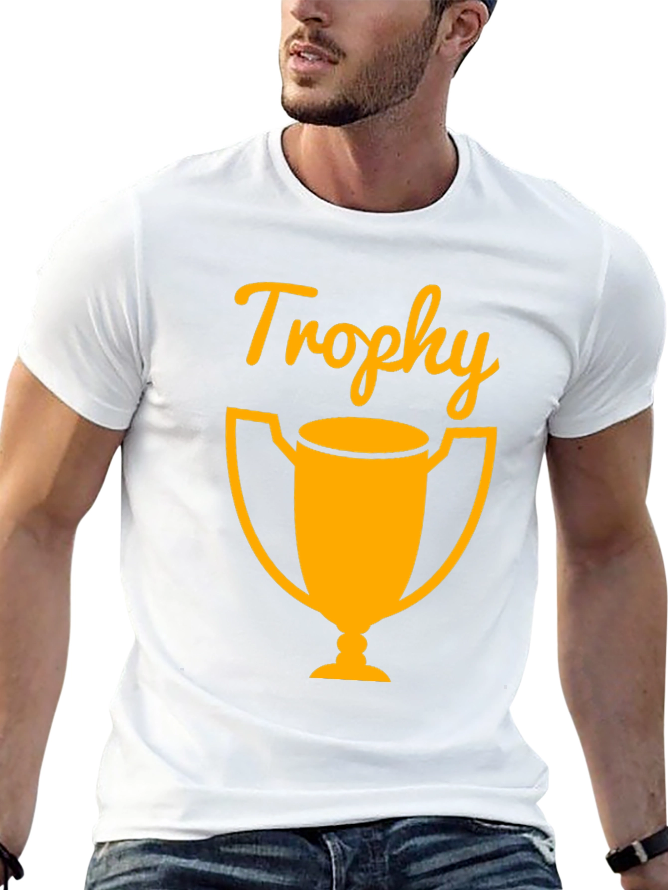 Trophy Graphic Print T-Shirt - Casual Wear