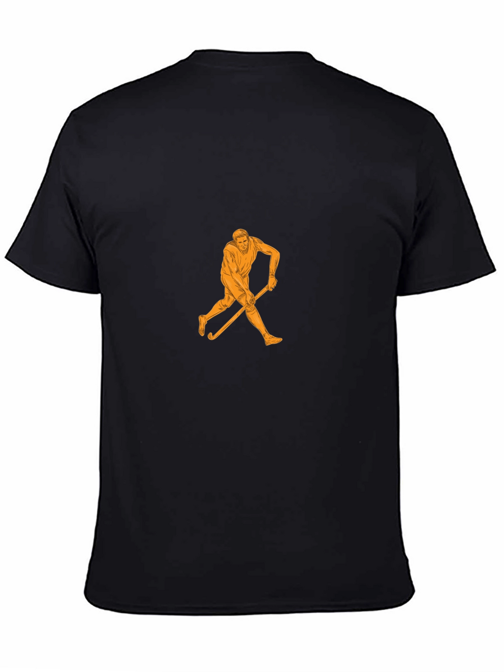 Hockey Player Graphic Black T-Shirt