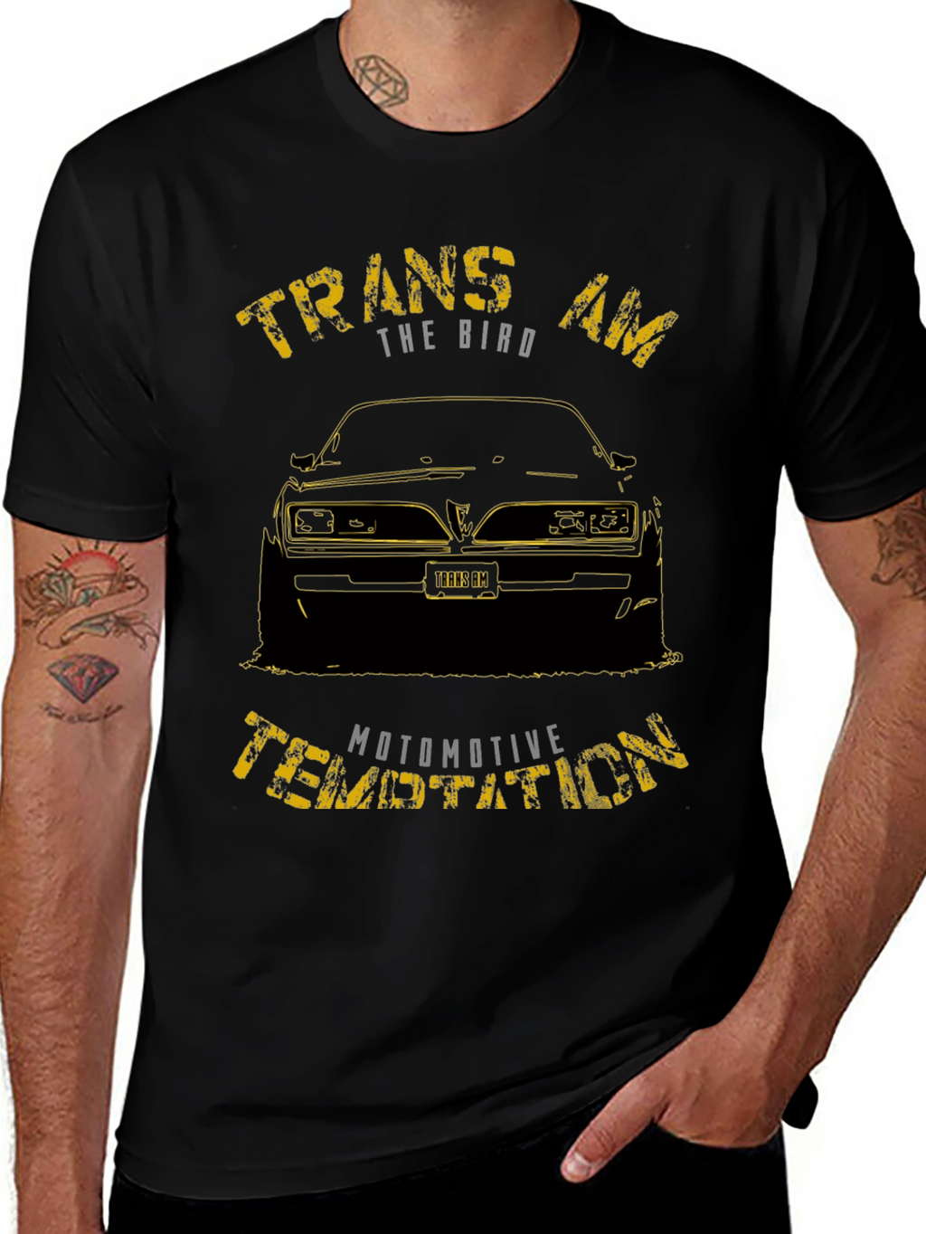 Trans Am Car Graphic Black T-Shirt