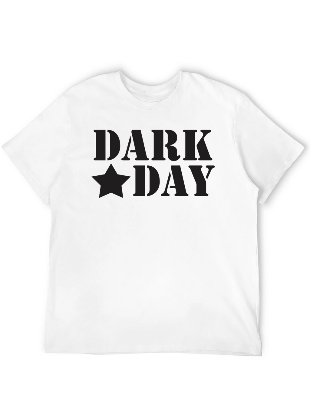 Dark Day Black Graphic Tee - Premium Soft Cotton