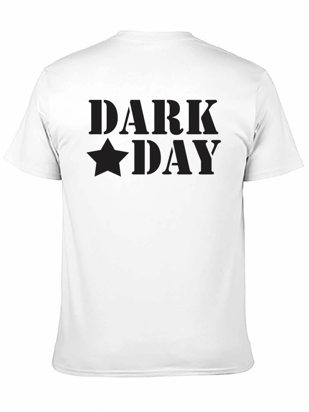 Dark Day Black Graphic Tee - Premium Soft Cotton
