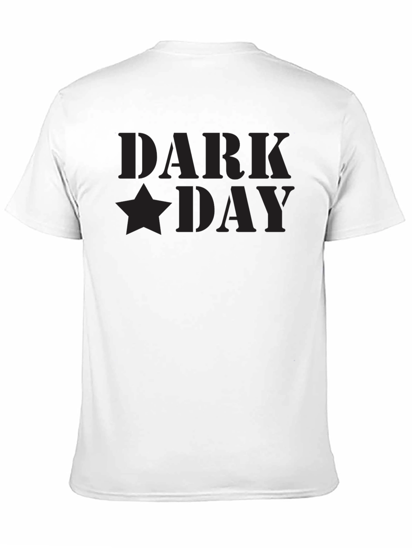 Dark Day Black Graphic Tee - Premium Soft Cotton