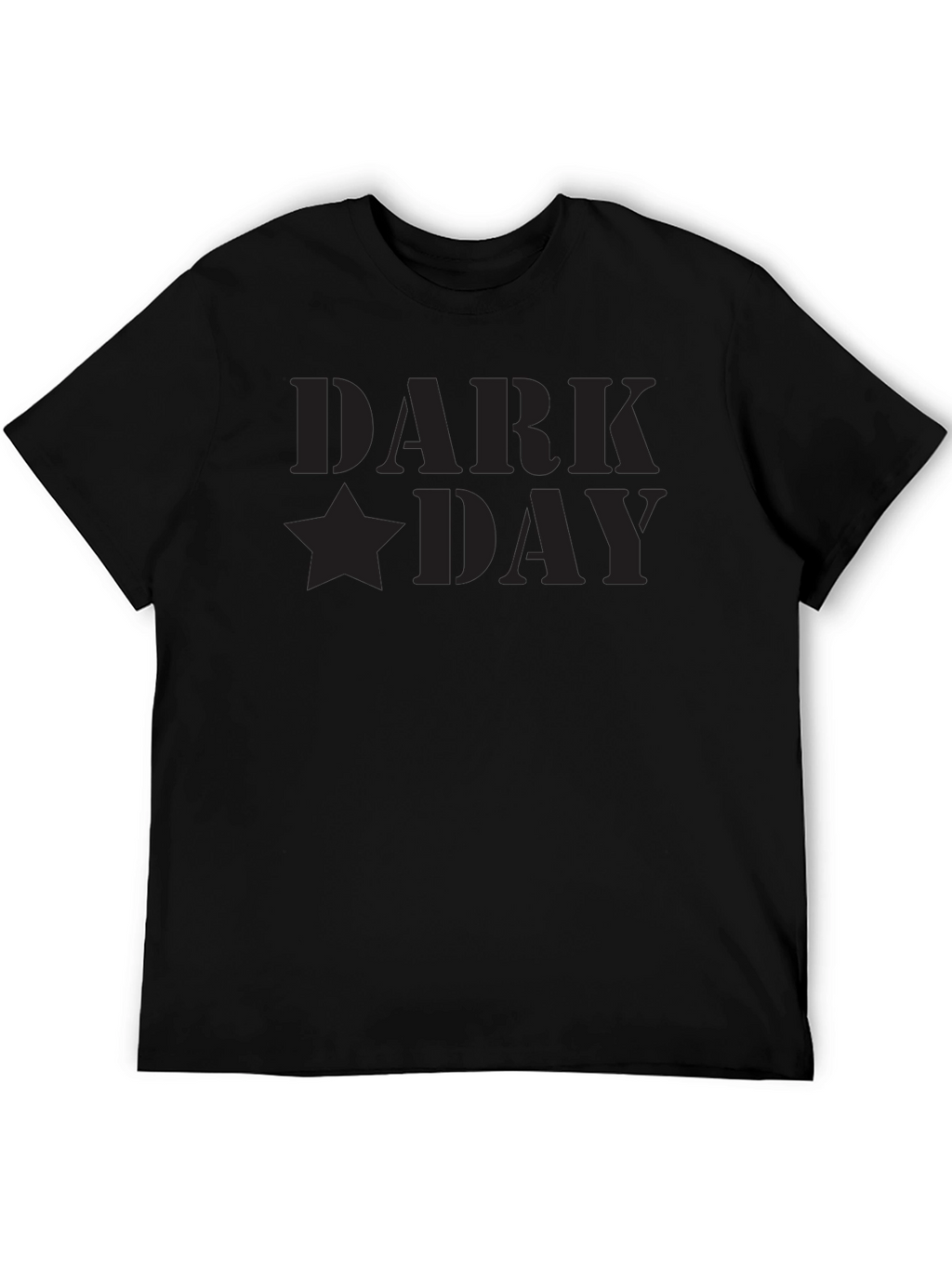 Dark Day Black Graphic Tee - Premium Soft Cotton