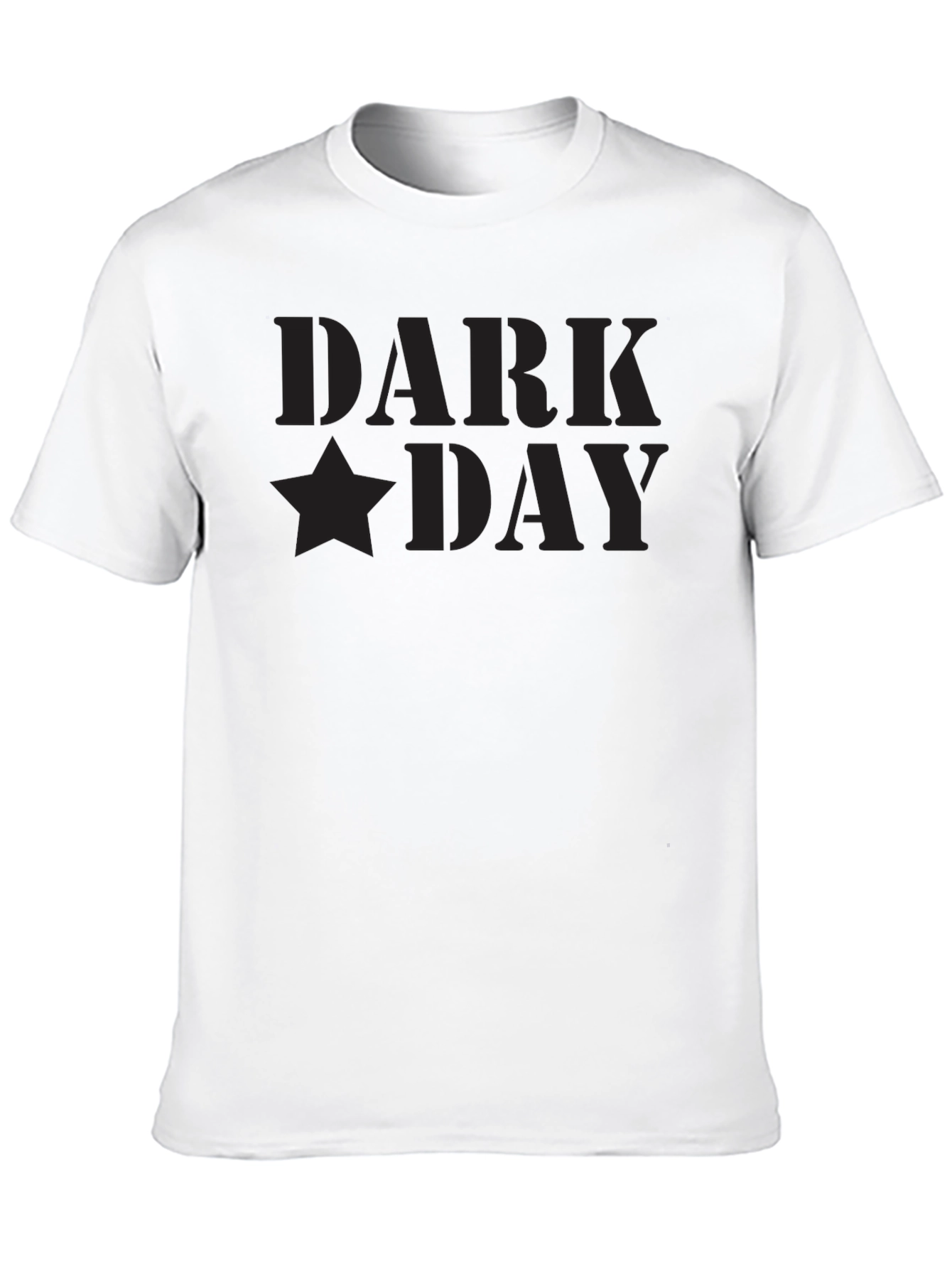 Dark Day Black Graphic Tee - Premium Soft Cotton