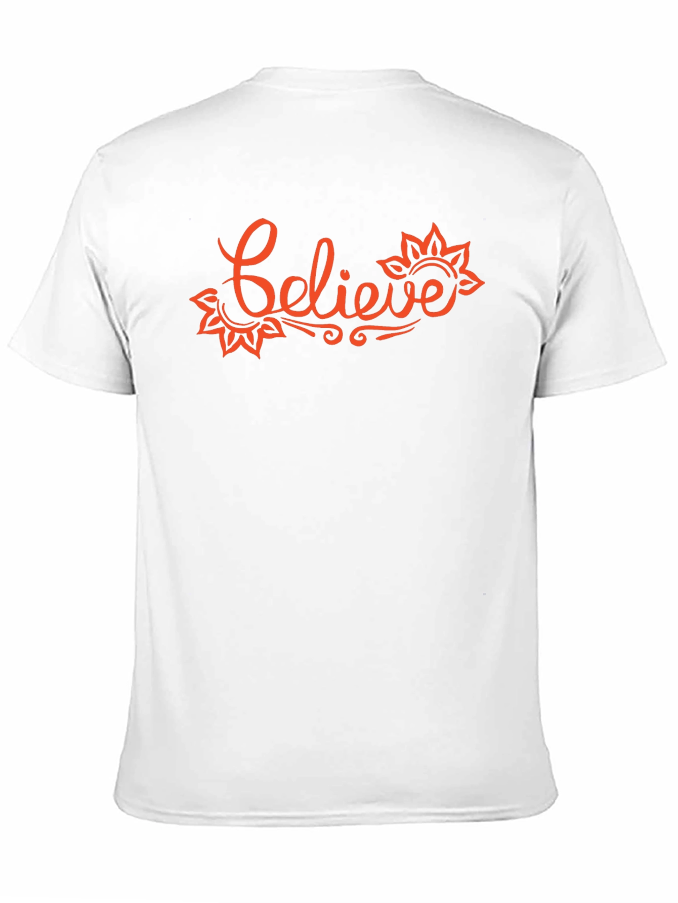Believe Graphic T-Shirt - Trendy Crew Neck Tee