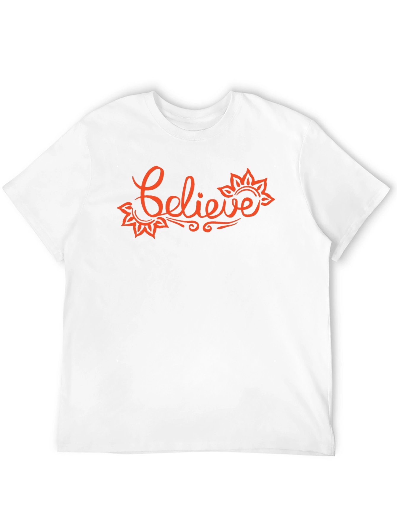 Believe Graphic T-Shirt - Trendy Crew Neck Tee