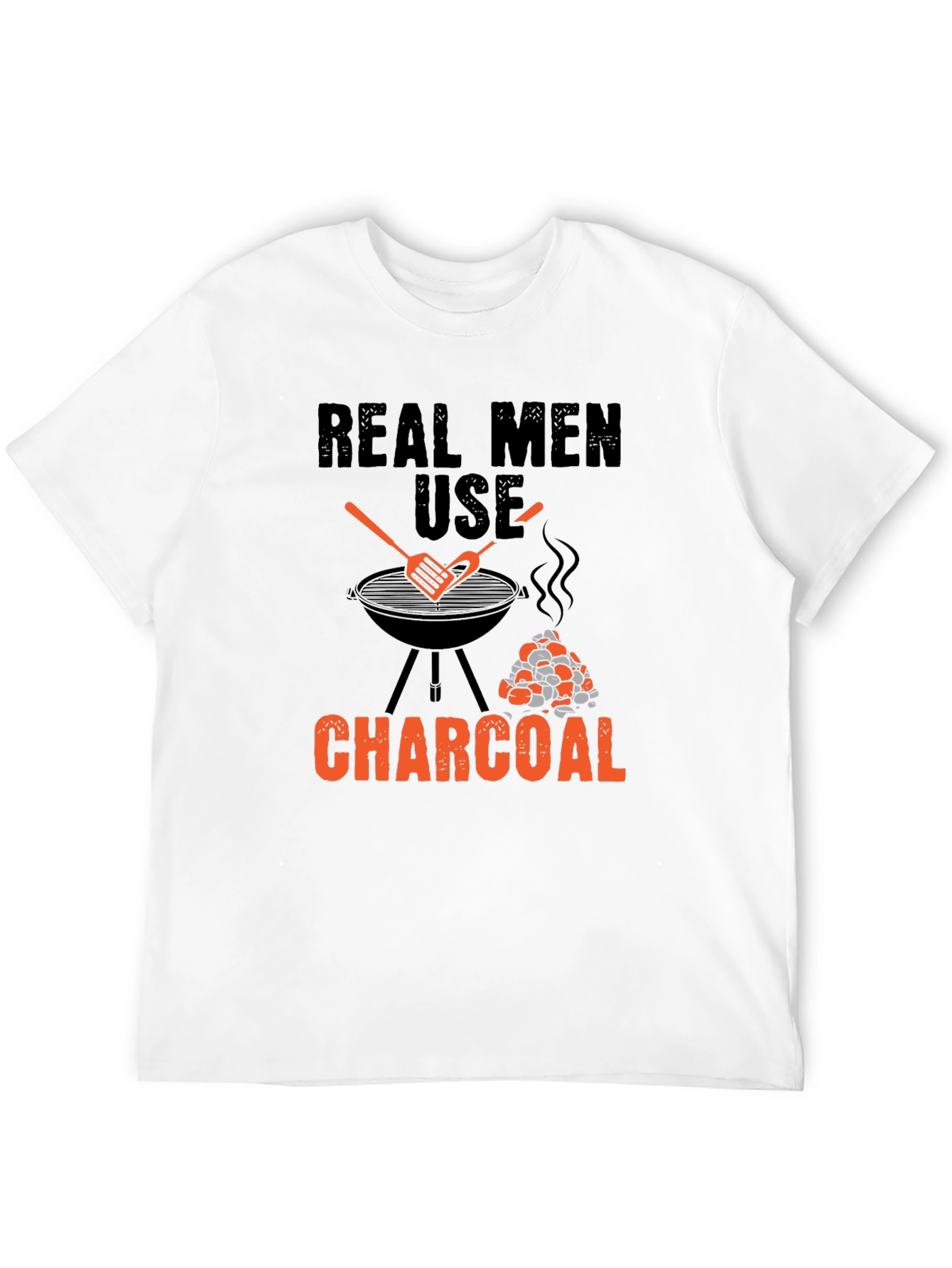 Real Men Use Charcoal BBQ T-Shirt