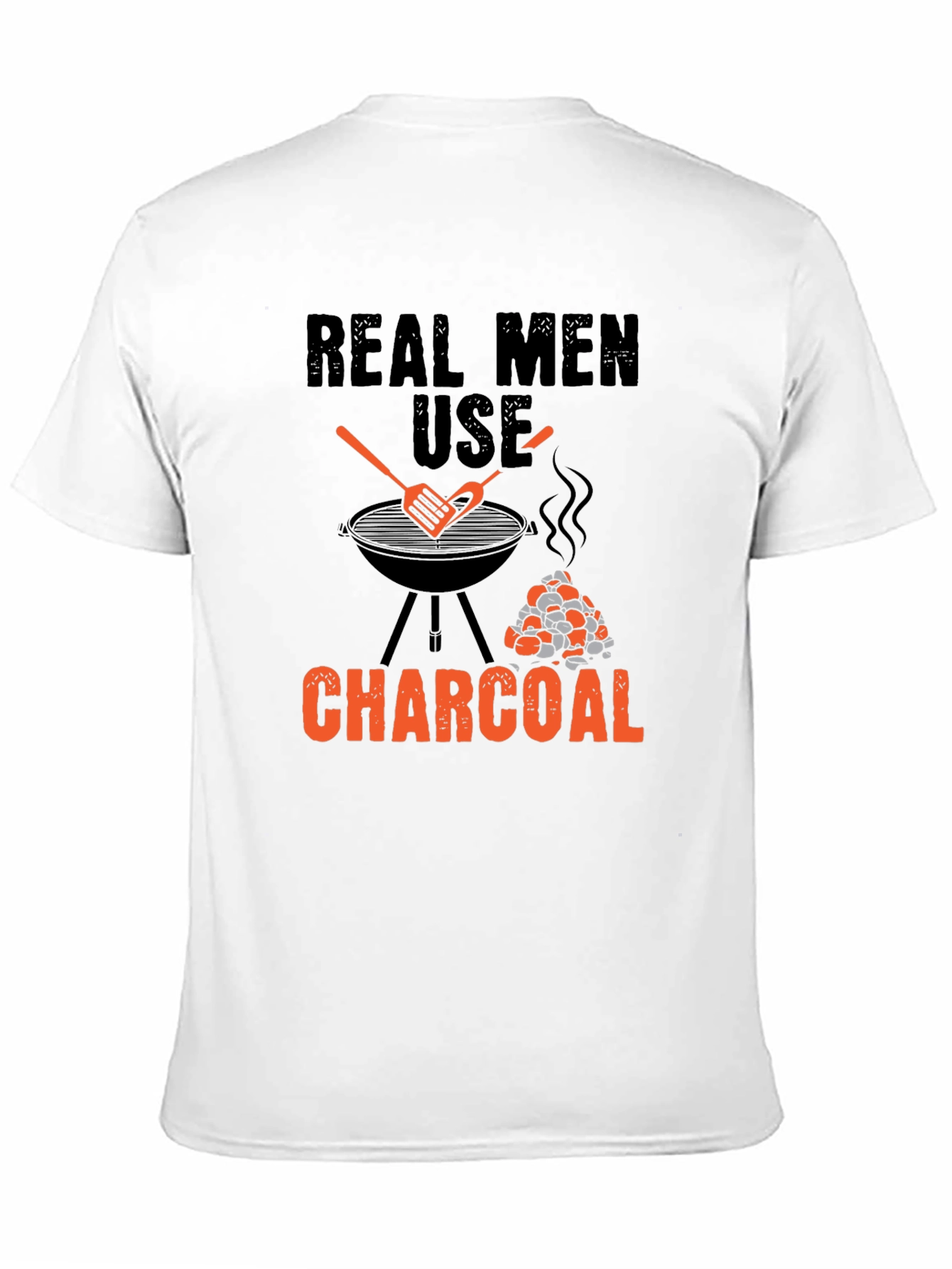 Real Men Use Charcoal BBQ T-Shirt