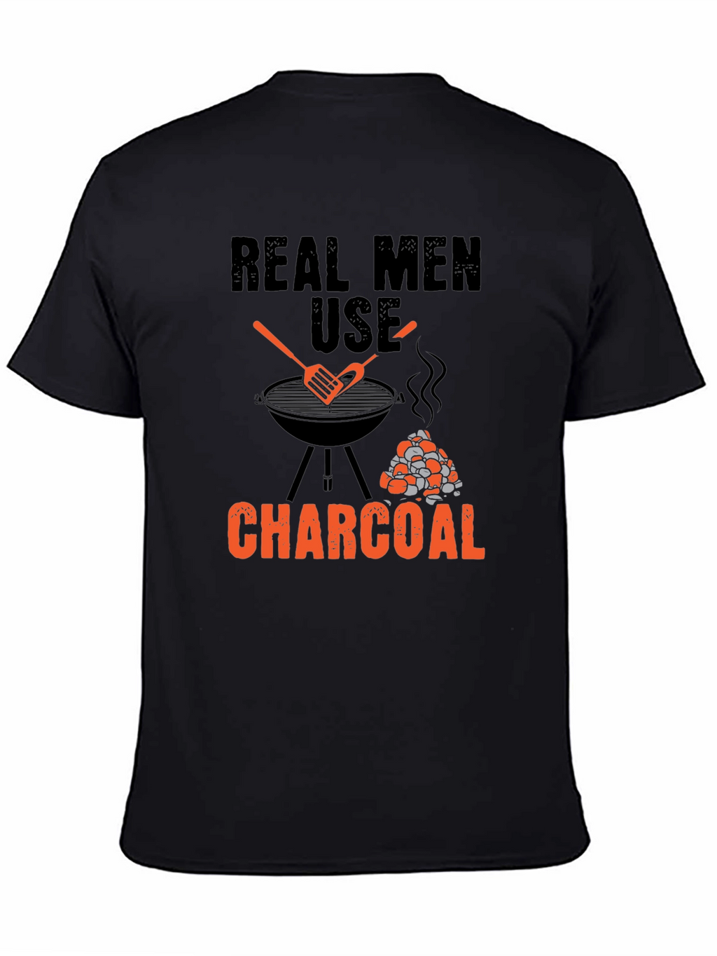 Real Men Use Charcoal BBQ T-Shirt