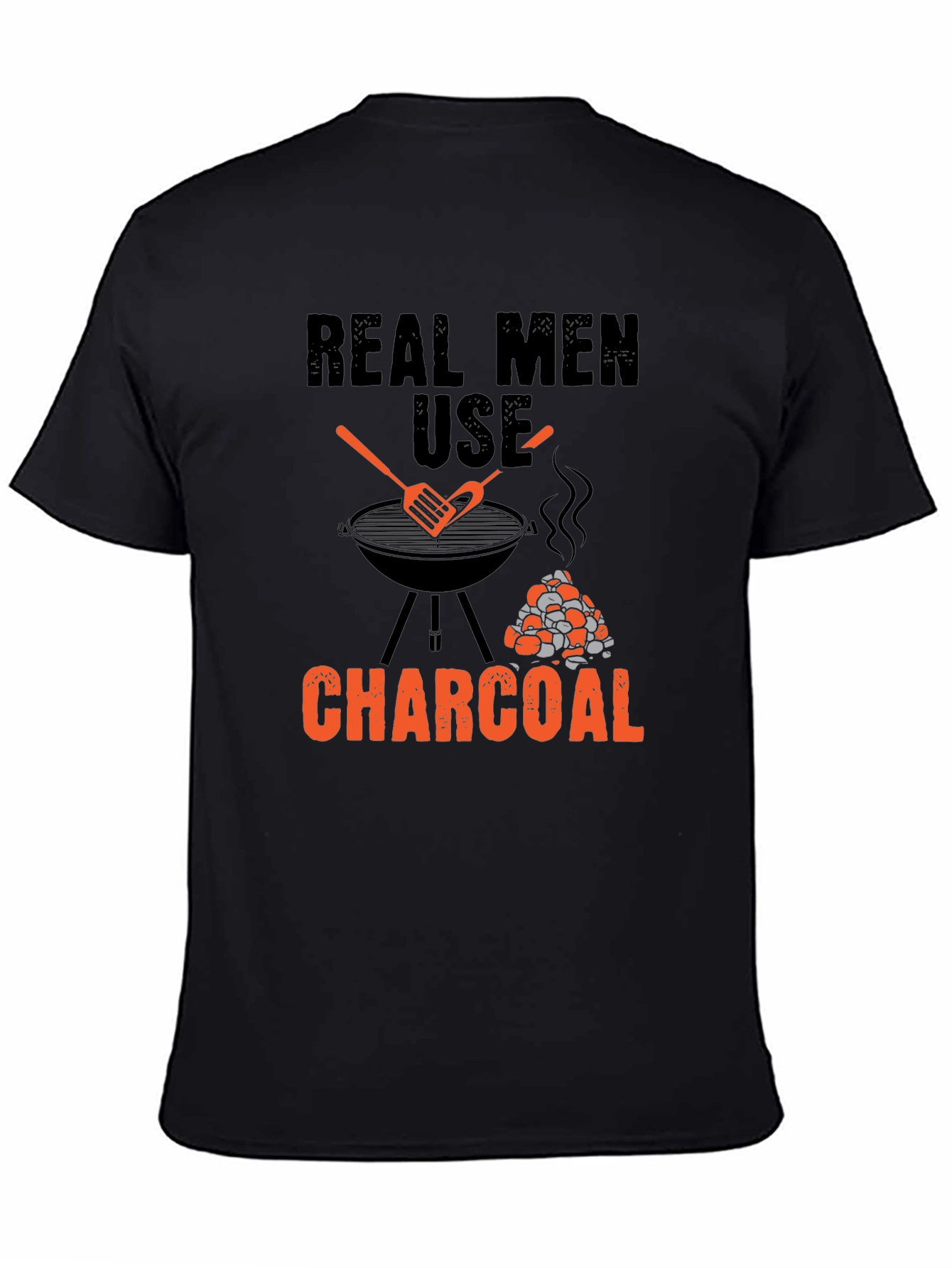 Real Men Use Charcoal BBQ T-Shirt