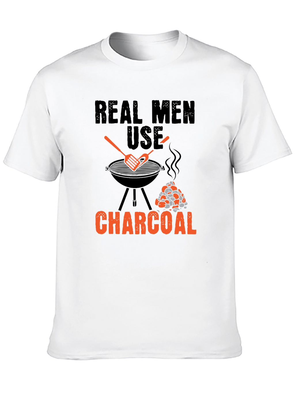 Real Men Use Charcoal BBQ T-Shirt