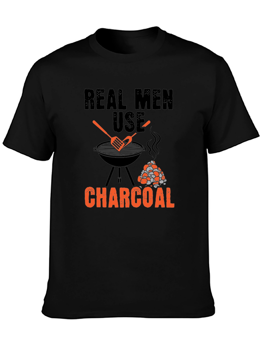 Real Men Use Charcoal BBQ T-Shirt