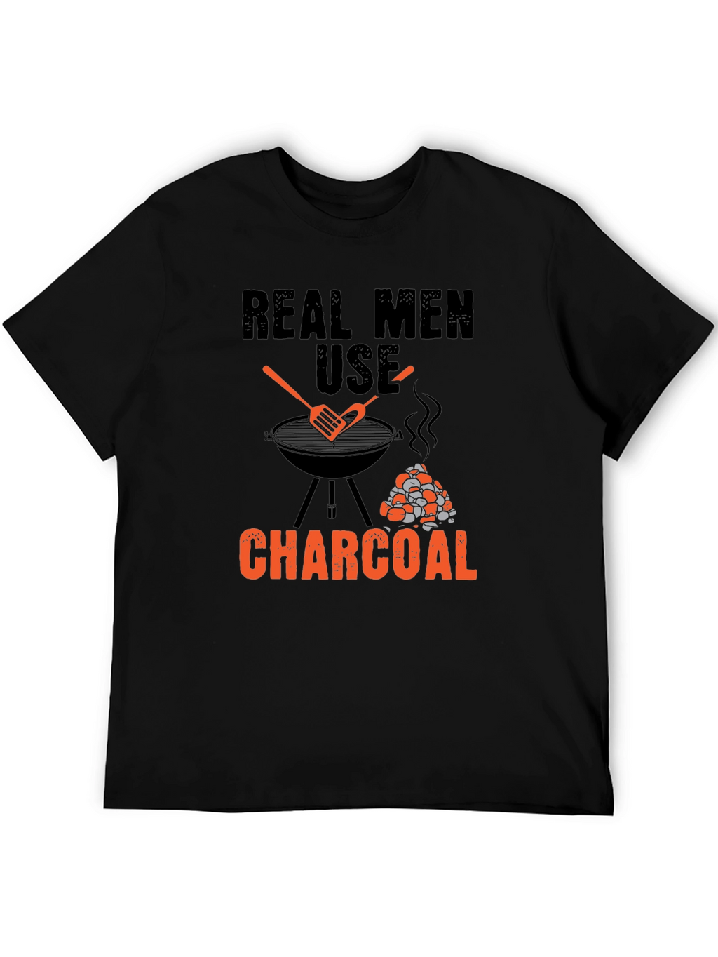 Real Men Use Charcoal BBQ T-Shirt
