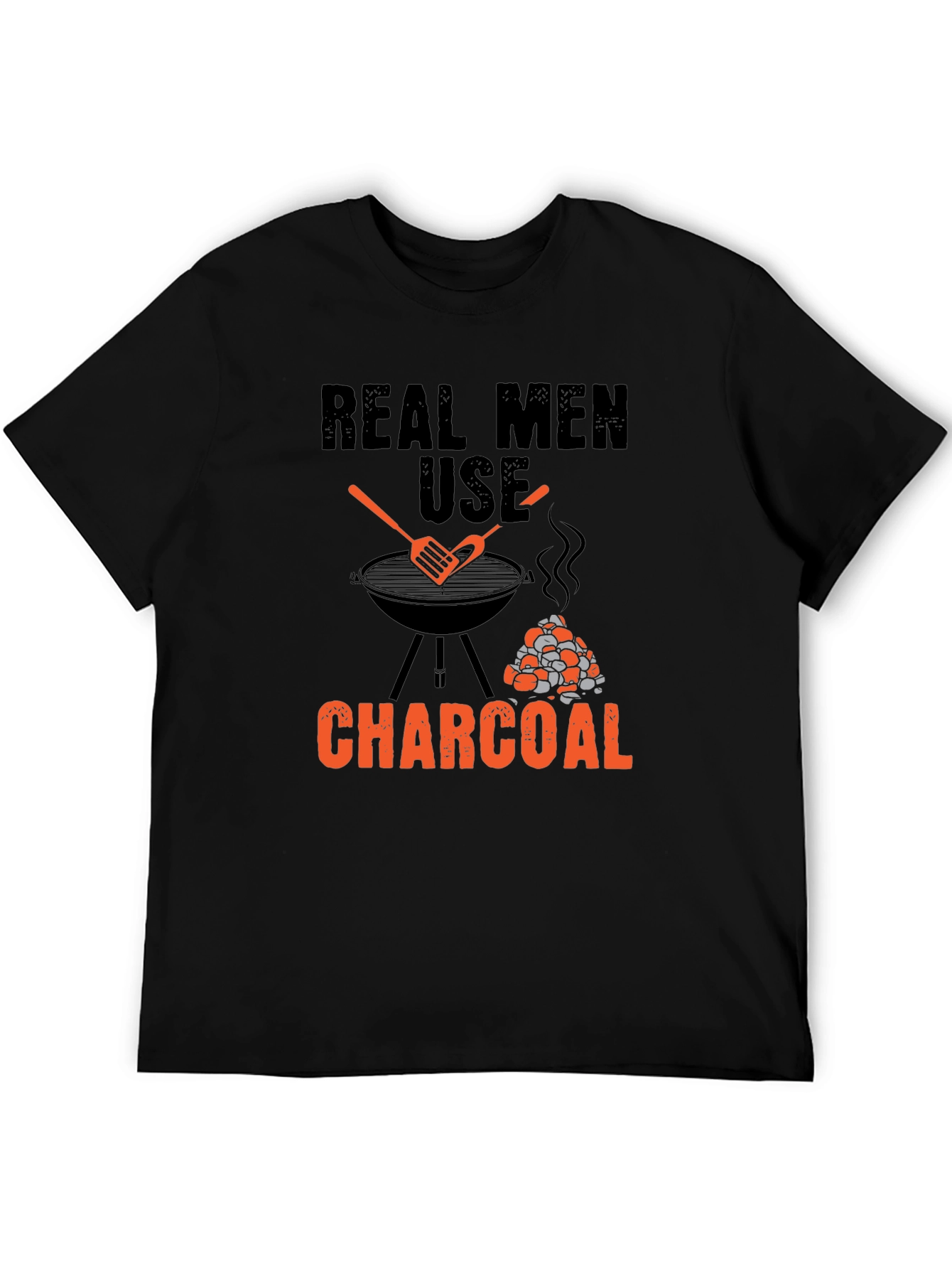 Real Men Use Charcoal BBQ T-Shirt